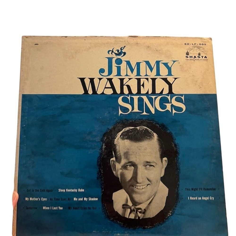 Jimmy Wakely Sings LP 1960 Country‎ Vinyl Record Shasta Mono 12" VG+ tested